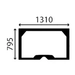Заднє скло Volvo L60F 11444159