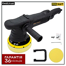 Полірувальна машина 1000 Вт Procraft PM2000 2000 - 4800 об хв Диск 150 мм