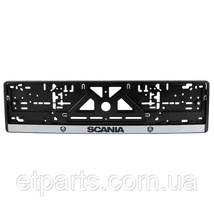 Рамка номерного знаку пластик (SCANIA), фото 1