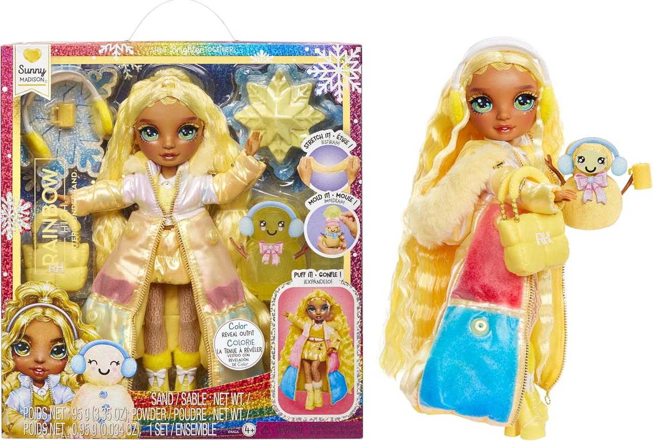 Лялька Рейнбоу Хай Зимова серія Санні Медісон Rainbow High Winter Wonderland Sunny - Yellow