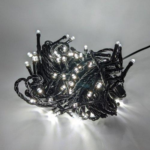 LED гірлянда VELMAX V-SSL,  лінійна 10м, 100LED, чорний кабель, ІР65, фото 1