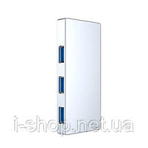 USB-адаптер 6 в 1 HUB з вбудованим шнуром Type-C VOKAMO HT2, фото 4