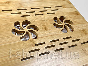 Cтолик для ноутбука з підставкою для смартфона 17" UFT T26 NEW з активним охолодженням, фото 3