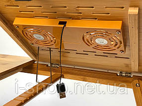 Cтолик для ноутбука з підставкою для смартфона 17" UFT T26 NEW з активним охолодженням, фото 4