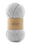 Пряжа Wooltime Alize-208 світло-сірий
