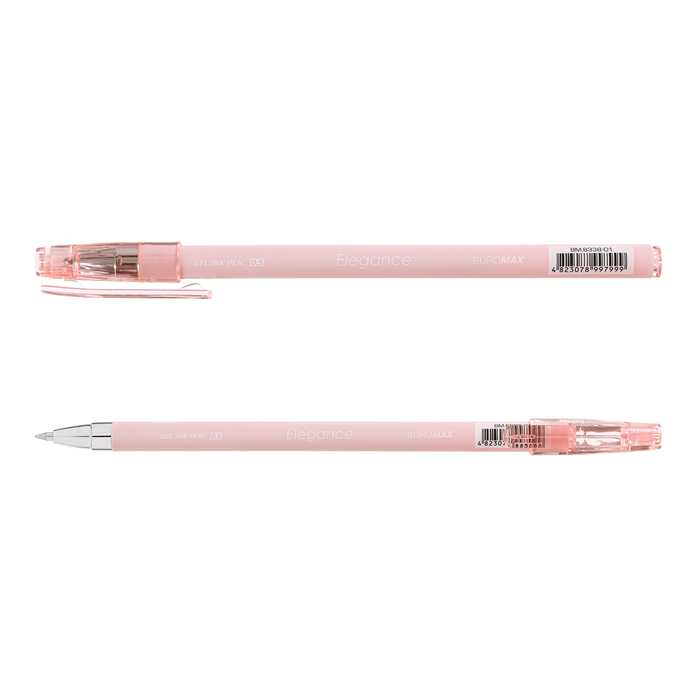 Ручка гелева ELEGANCE 0.5мм, непрозорий корпус синя, фото 1