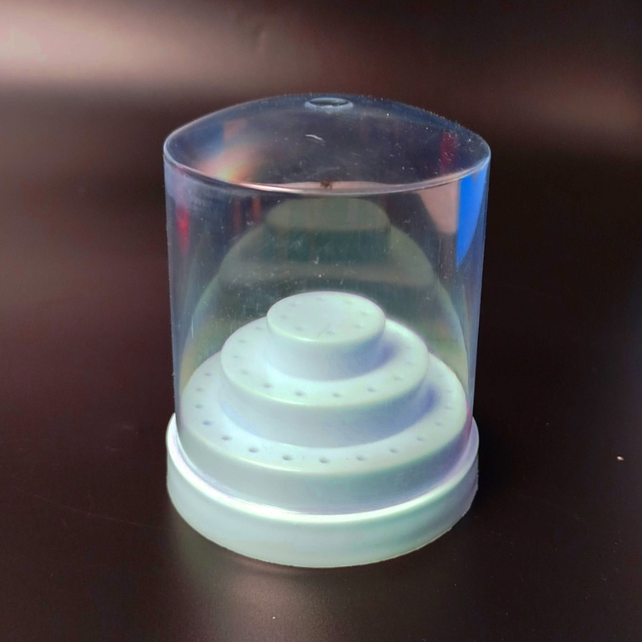 Підставка для фрез триярусна з кришкою, 48 комірок, фото 1