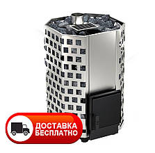 Піч для лазні Гейзер ПКС-01,02,04 (16,22,30 м³) без виносної топки кожух з нержавіючої сталі