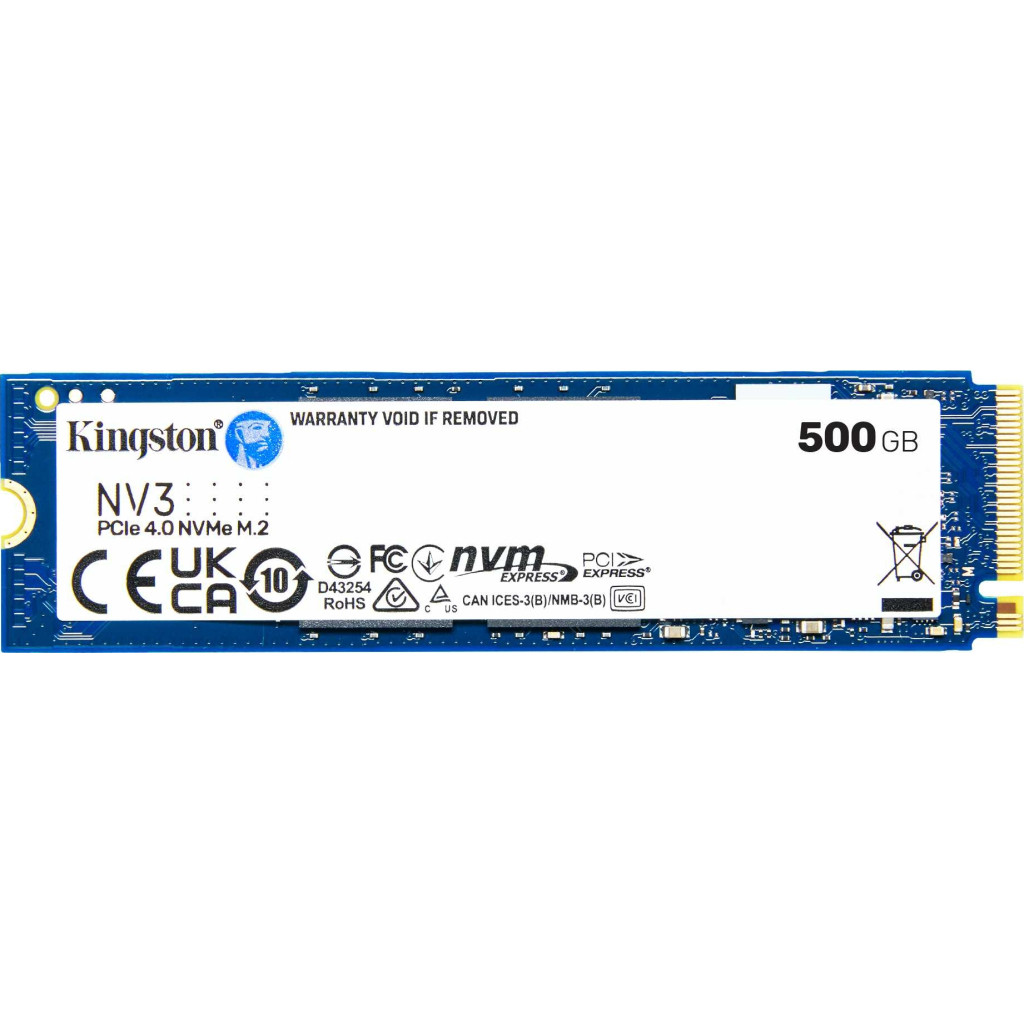 Накопичувач SSD Kingston Kingston NV3 500 GB PCI-E 4.0 x4 3D QLC (SNV3S/500G)