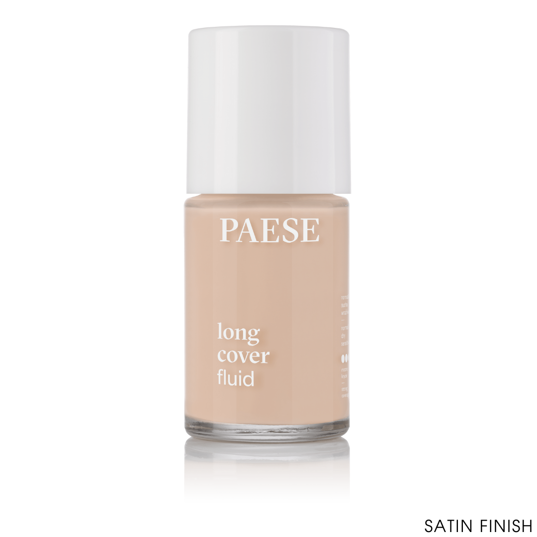 Тональний крем Флюїд вирівнюючий для сухої шкіри Long Cover Fluid Paese 30ml