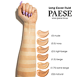 Тональний крем Флюїд вирівнюючий для сухої шкіри Long Cover Fluid Paese 30ml, фото 6