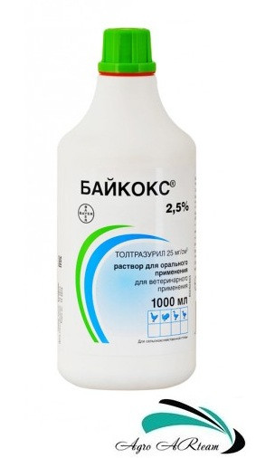   Байкокс 2,5%, 1 л, для птиці