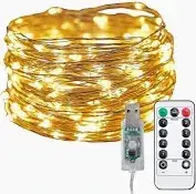 Гирлянда -штора дріт 3х2 м USB з пультом Колір теплий 200LED 1097