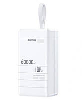Повербанк Remax RPP-650 60000mAh PD100W+QC 22.5W 1A2C білий