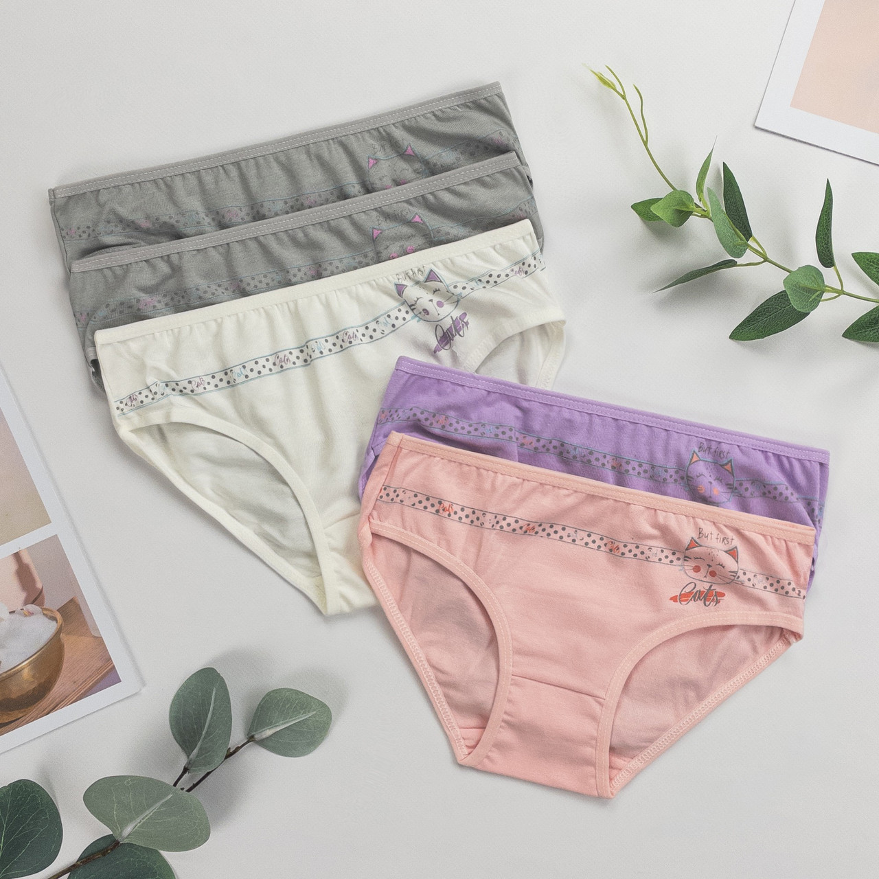 Труси дитячі сліп для дівчинки Nicoletta (вік: 4-5, 5-6, 6-7 років) | 5 шт.