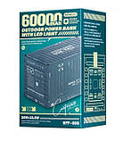 Повербанк Remax RPP-609 60000mAh PD20W+QC 22.5W 4A2C сірий, фото 4