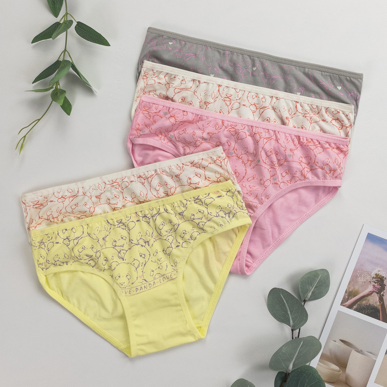 Труси дитячі сліпи для дівчинки Nicoletta (вік: 8-9, 10-11, 12-13 років) | 5 шт.