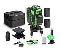 Автоматичний лазерний нівелір STIF 4D, лазерний рівень із двома змінними акумуляторами