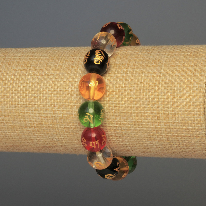 Браслет Скло гладка кулька d-12мм+- 18мм+- стрейч, фото 1