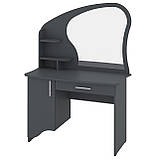 Трюмо фігурне з ящиком та полицями 3 Горіх (100х45х137) Пєхотін, фото 5