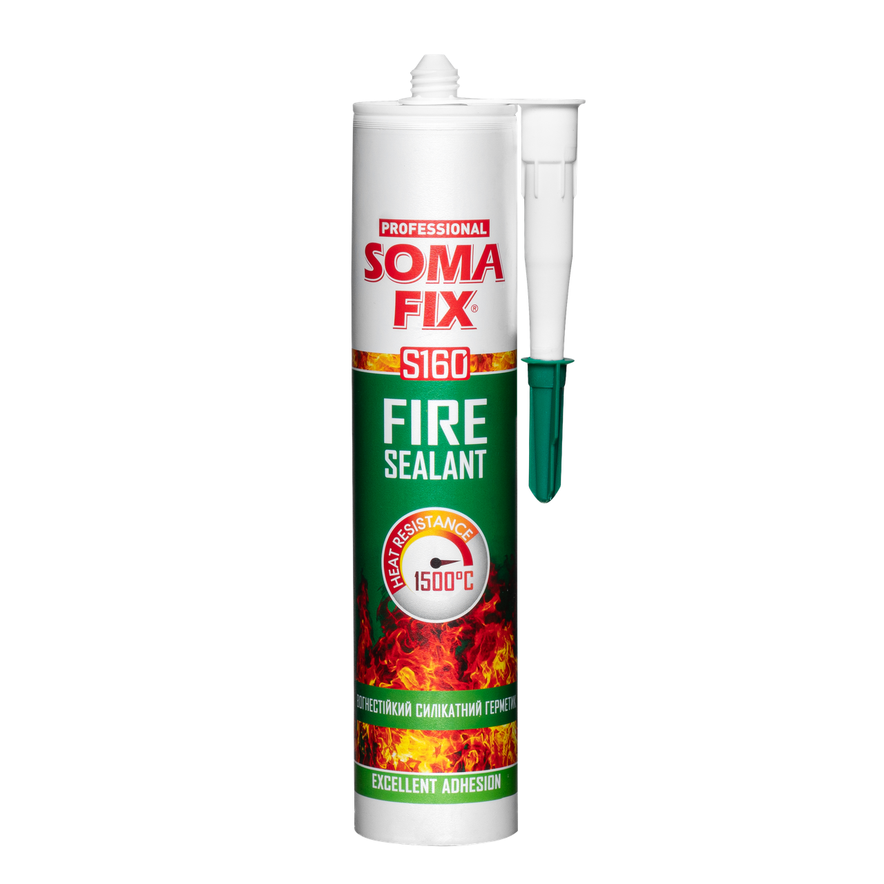 Вогнестійкий герметик силікатний 310 мл 1500 °C SOMA FIX, фото 1