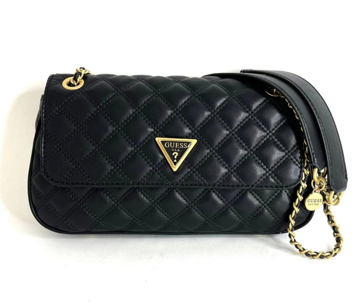 Жіноча сумка Guess Giully Convertible Чорна.  (0340)