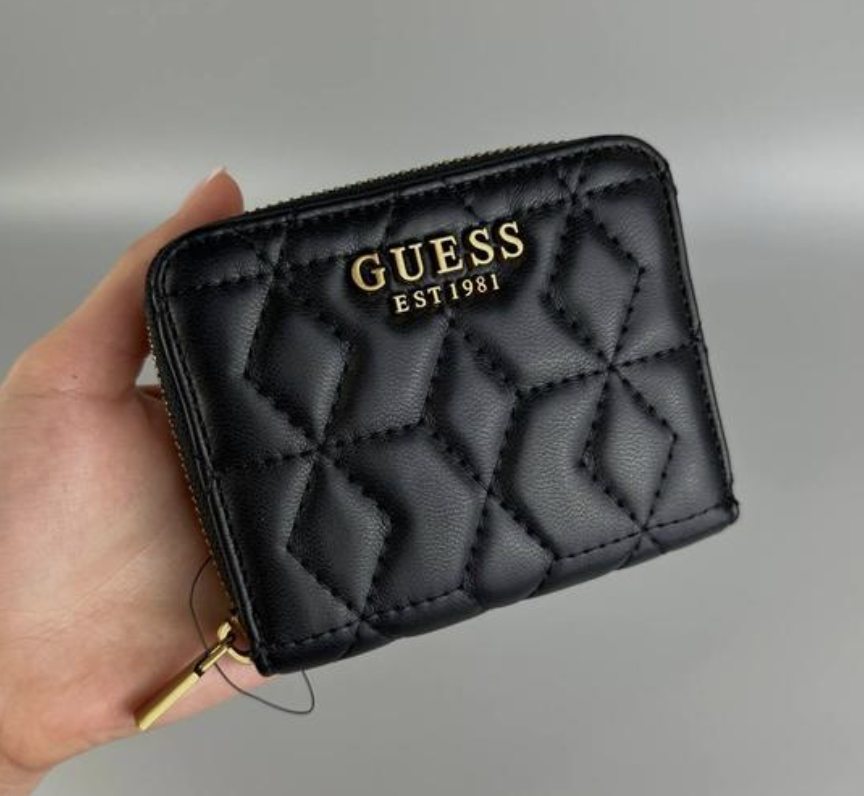 Жіночий гаманець Guess чорний.  (0379)