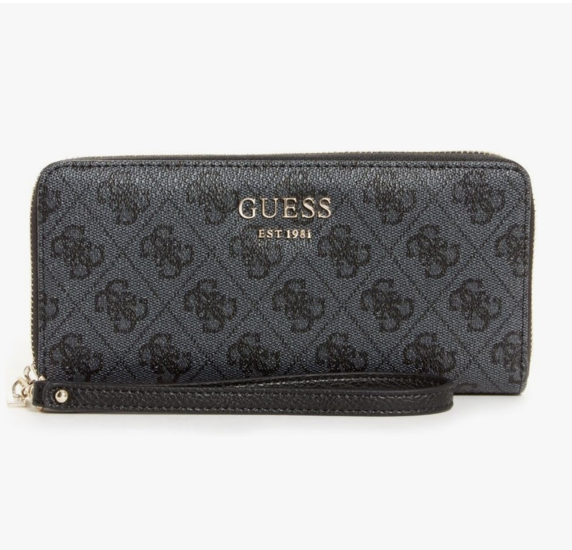 Жіночий гаманець Guess чорний.  (0381)