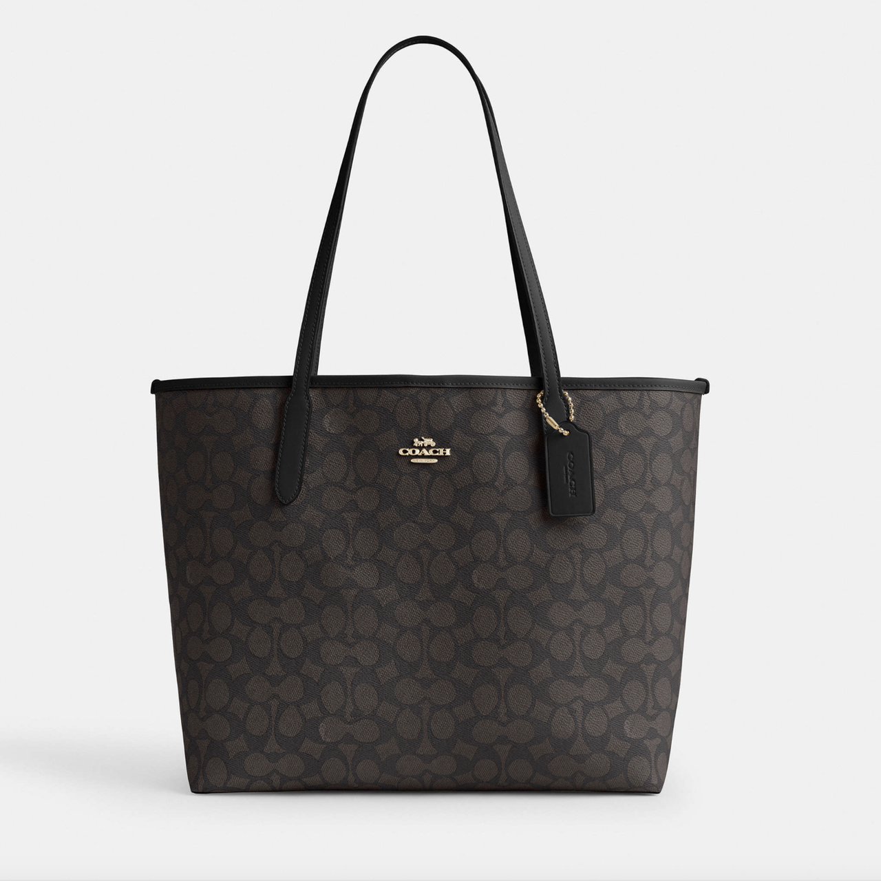 Жіноча сумка Coach City Tote коричневий. (317)