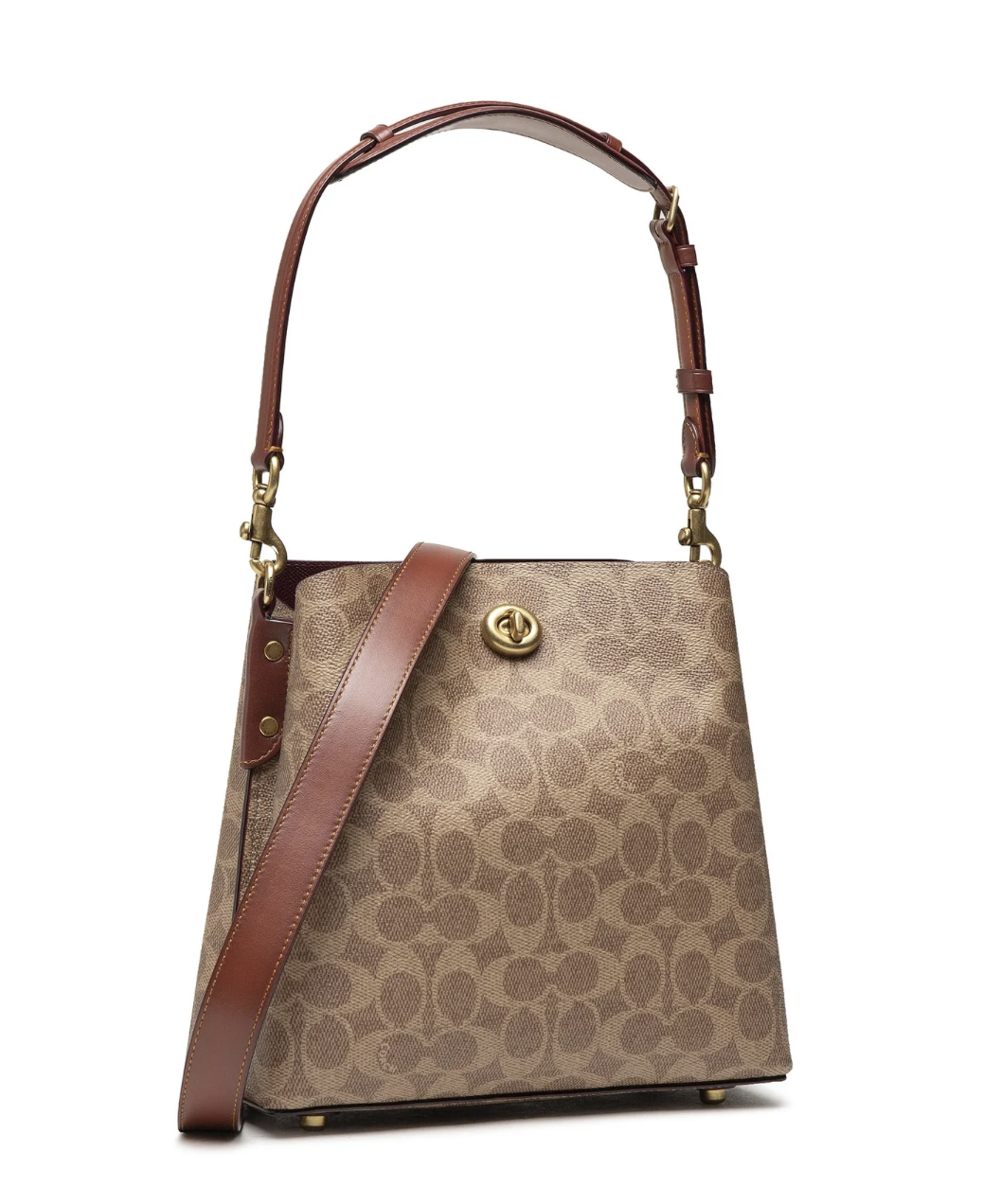 Жіноча сумка Coach Willow коричневий. (346)