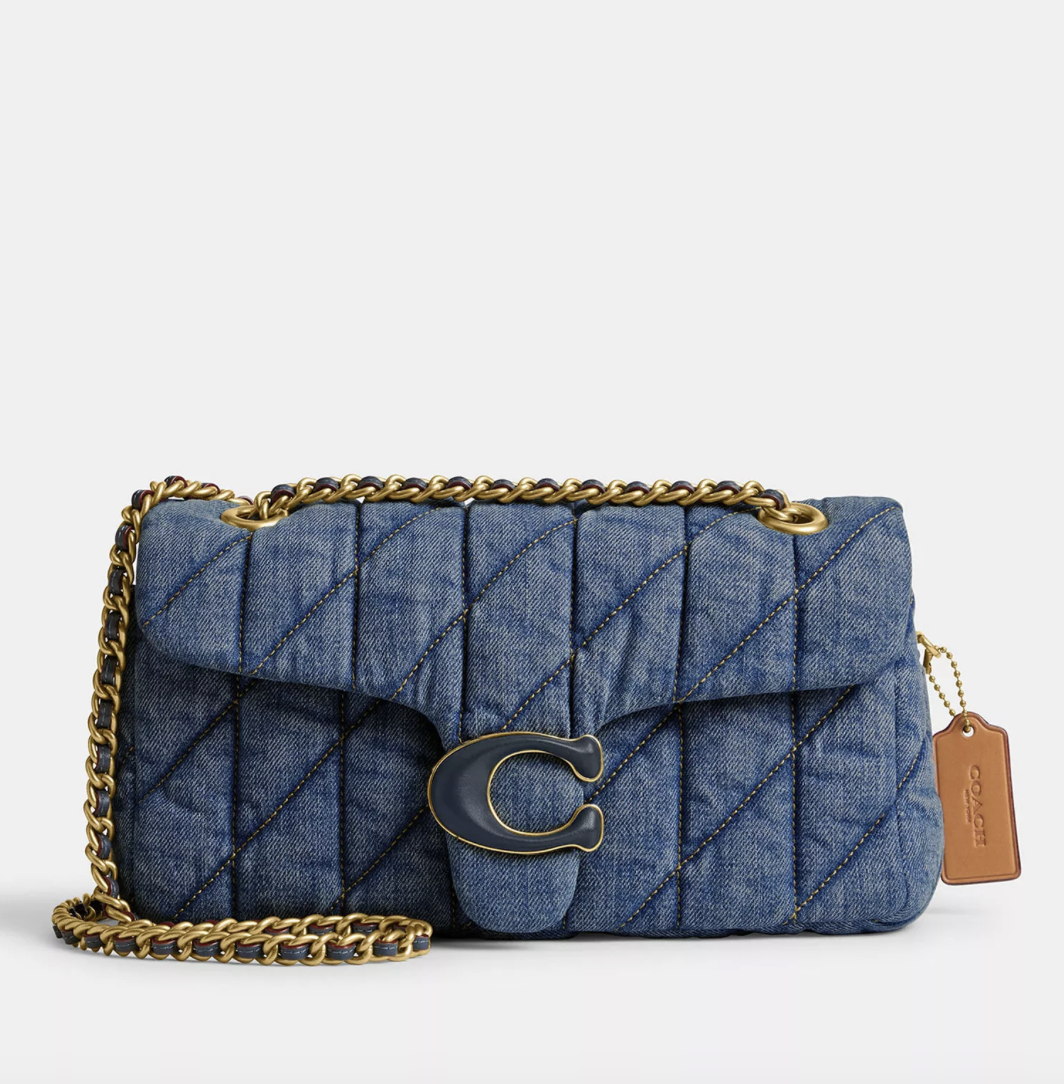 Жіноча сумка Coach QUILTED TABBY INDIGO 26. (349)