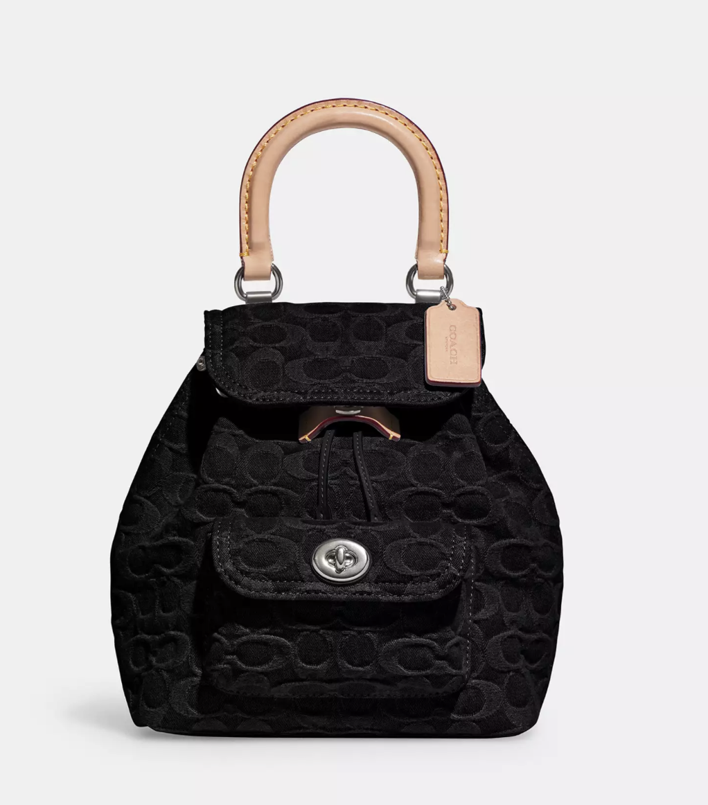 Жіночий Рюкзак Coach Riya Backpack 21 Signature Denim. (351)