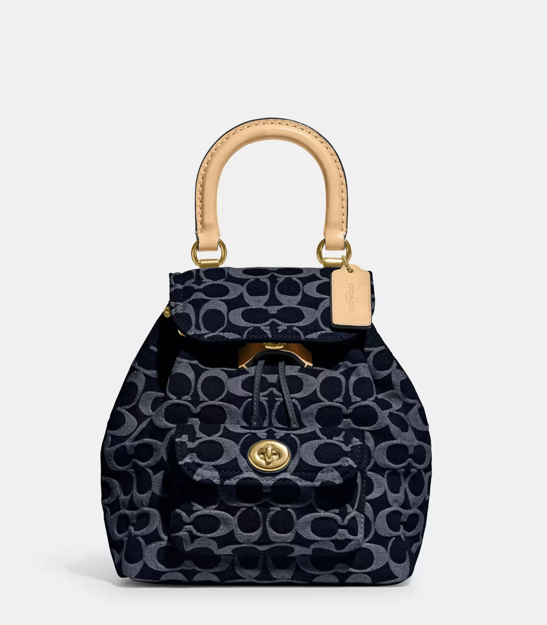 Жіночий Рюкзак Coach Riya Backpack 21 Signature Denim. (352)