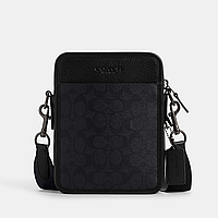 Сумка чоловіча шкіряна Coach Sullivan Canvas Чорний.  (394)