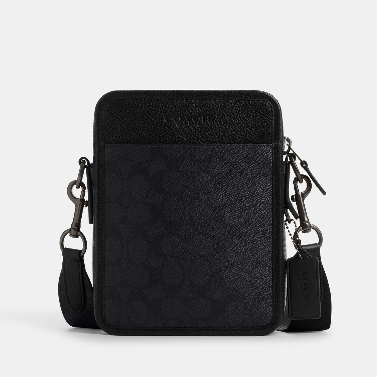 Сумка чоловіча шкіряна Coach Sullivan Canvas Чорний. (394), фото 1