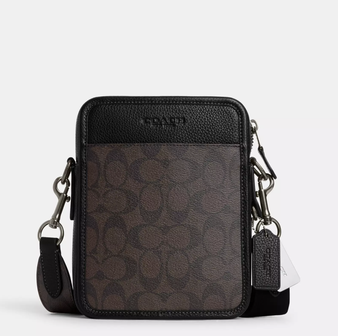Чоловіча шкіряна сумка Coach Sullivan Canvas.  (395)