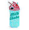 Силіконовий чохол для iPhone SE 2022/2020/8/7 - Milk Shake (Коктейль), Блакитний, фото 2
