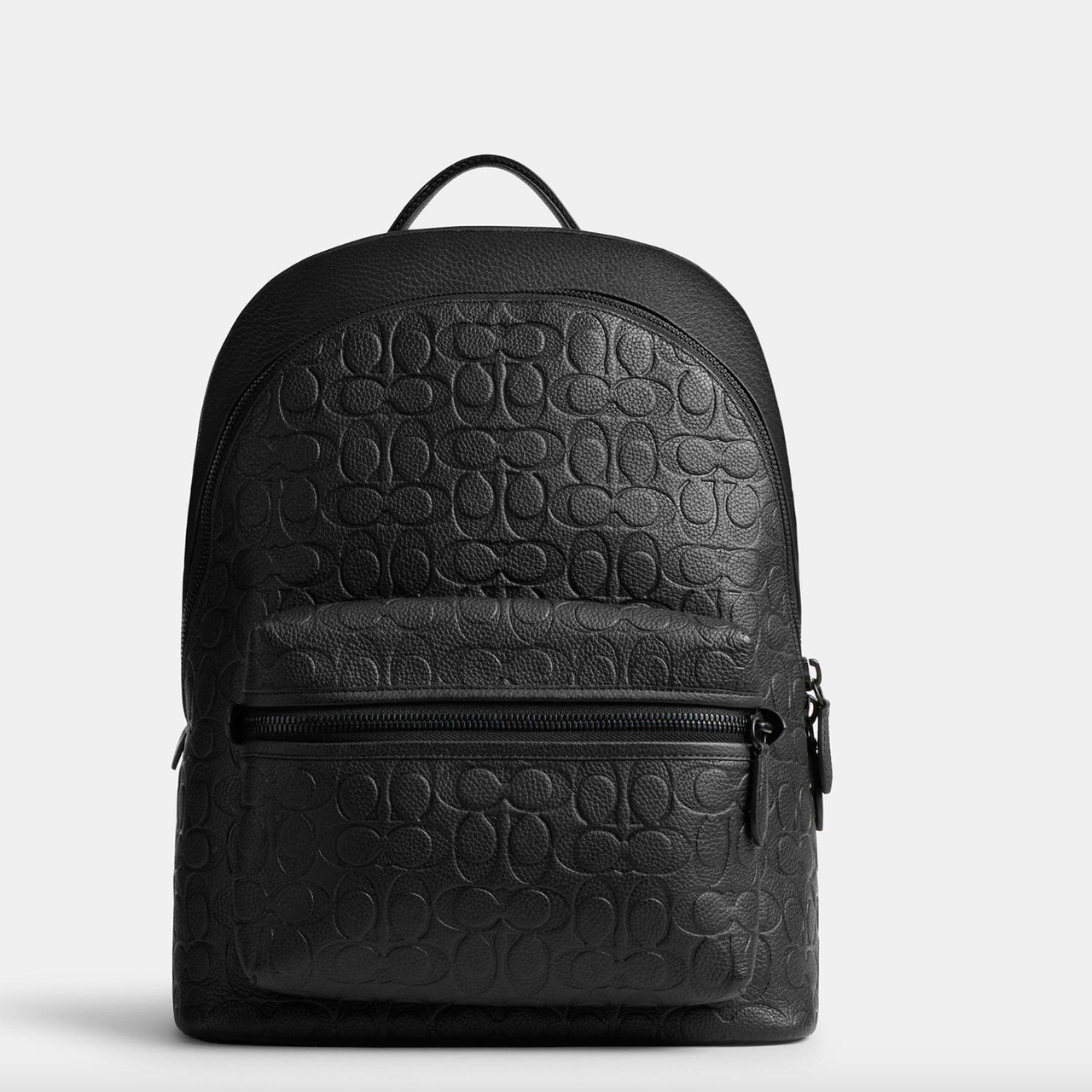 Рюкзак чоловічий шкіряний Coach Charter Backpack In Signature Leather Чорний. (398), фото 1
