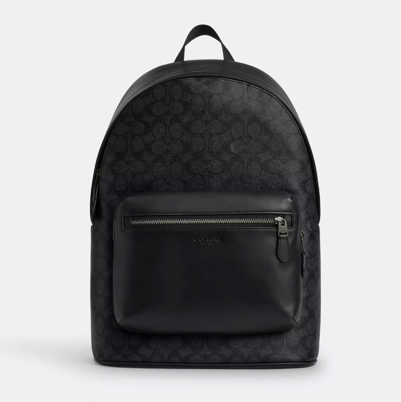 Чоловічий шкіряний рюкзак Coach West Backpack In Signature Canvas.  (399)