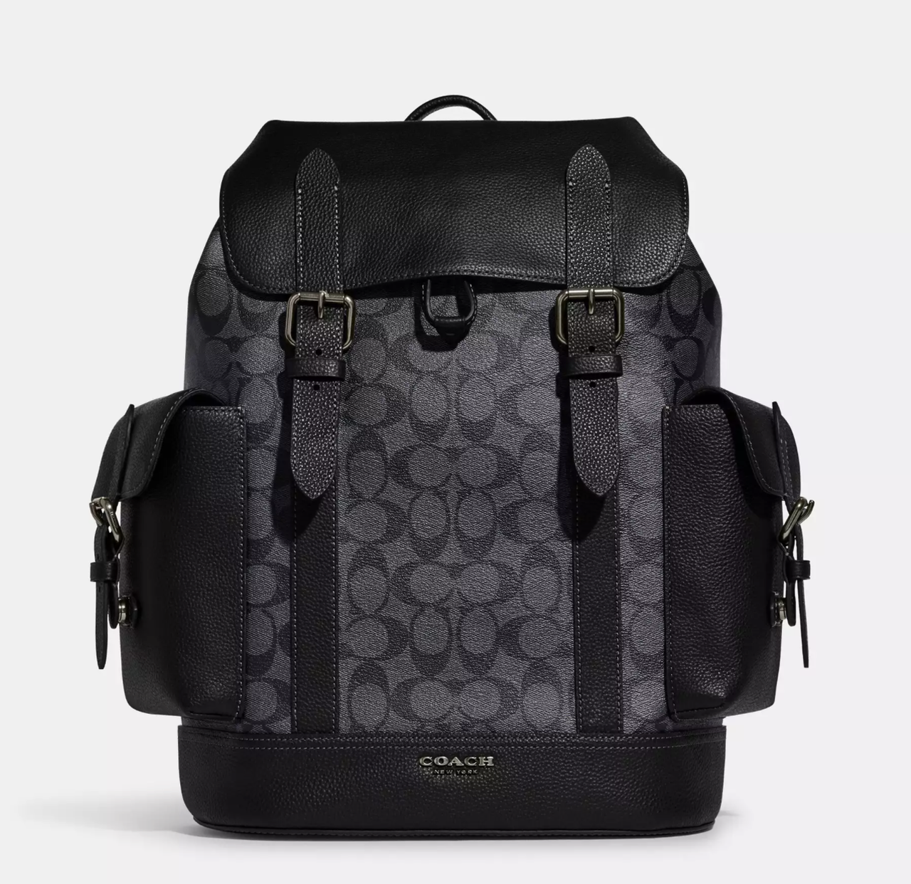 Чоловічий шкіряний рюкзак Coach Hudson Backpack In Signature Canvas (400), фото 1