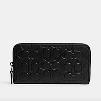 Портмоне чоловіче шкіряне Coach Accordion Black. (0484)
