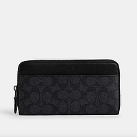 Портмоне чоловіче шкіряне Coach Accordion Чорний. (R0485)