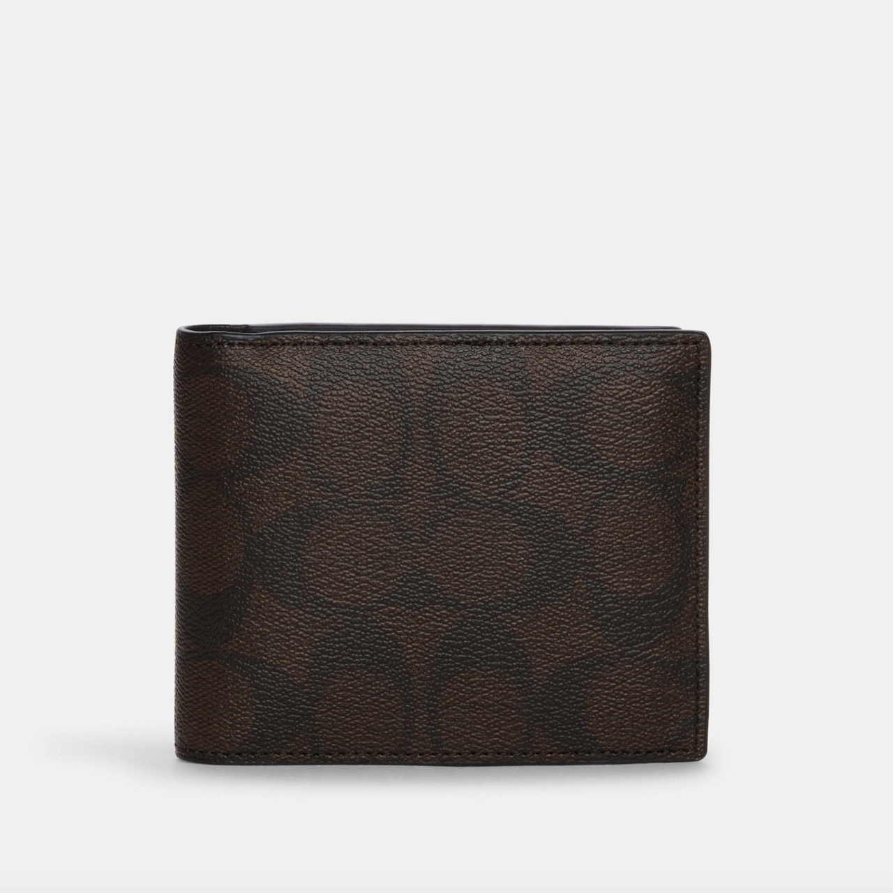Чоловічий шкіряний гаманець Coach Signature Canvas. (0486)