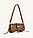 Жіноча сумка JW PEI JOY CRUSHED SHOULDER BAG - BROWN. (0130), фото 3