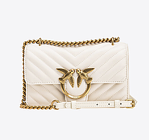 Жіноча Сумка Pinko Love Mini Білий Натуральна Шкіра. (0328)