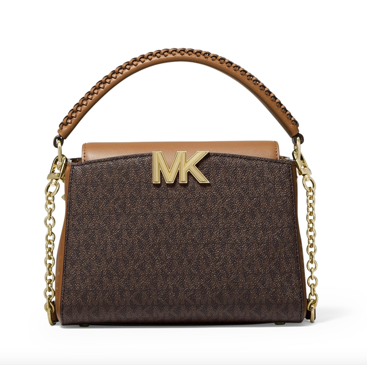 Жіноча сумка MICHAEL KORS KARLIE через плечі коричневий. (0915)