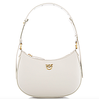 Сумка жіноча Pinko Mini Love Bag Half Moon Simply Білий. (0333)