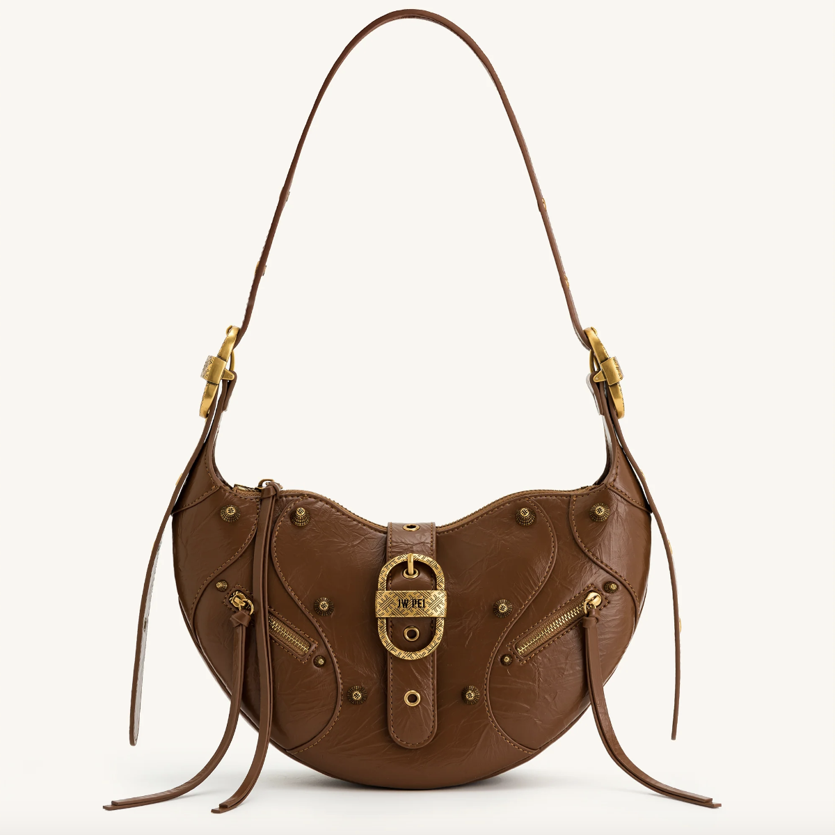 Жіноча сумка JW PEI Tessa Crushed Shoulder Bag Brown. (0139), фото 1