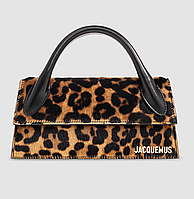 Жіноча сумка Jacquemus LE CHIQUITO LONG леопардовий. (1124)