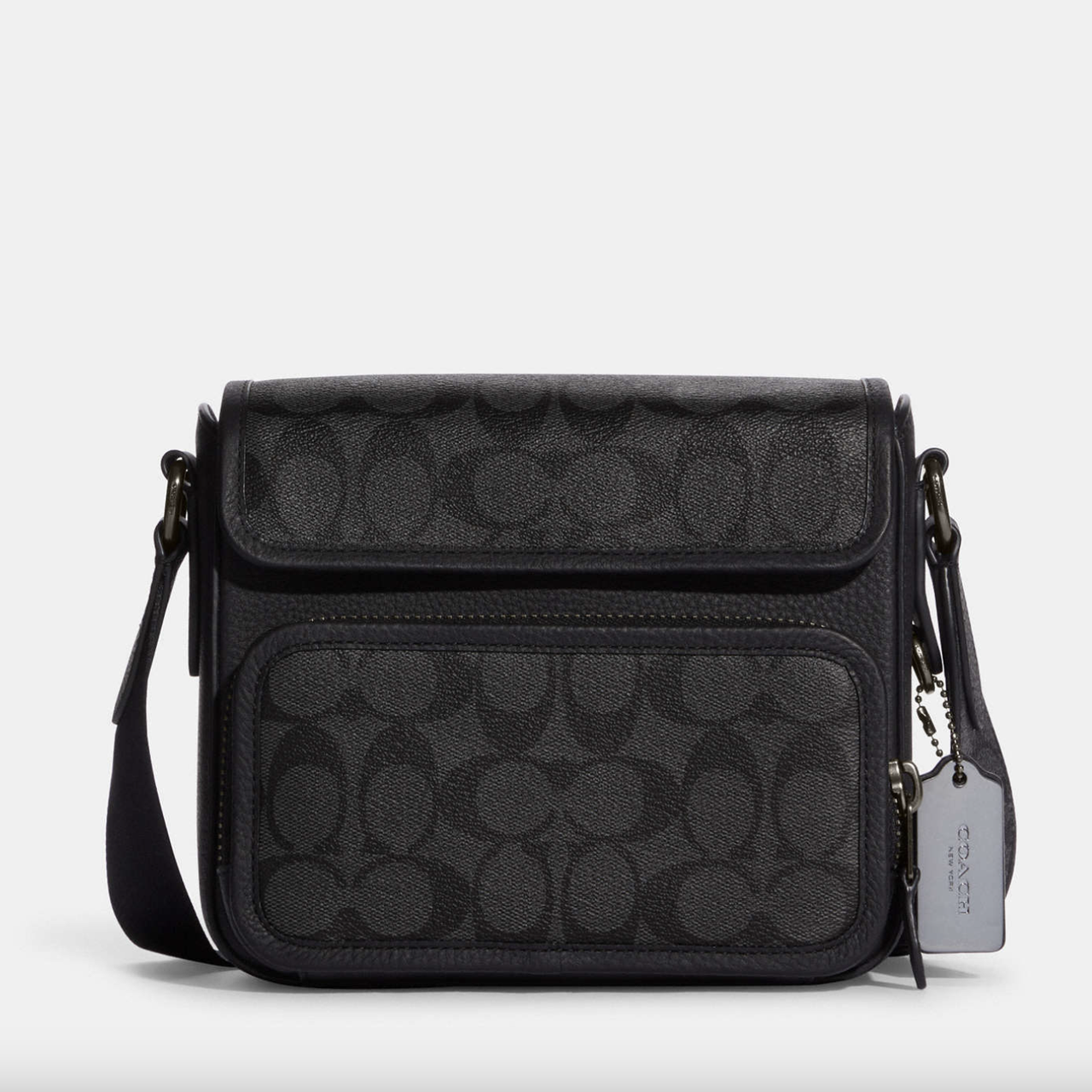 Сумка чоловіча шкіряна Coach Sullivan Flap In Signature Canvas. (295), фото 1